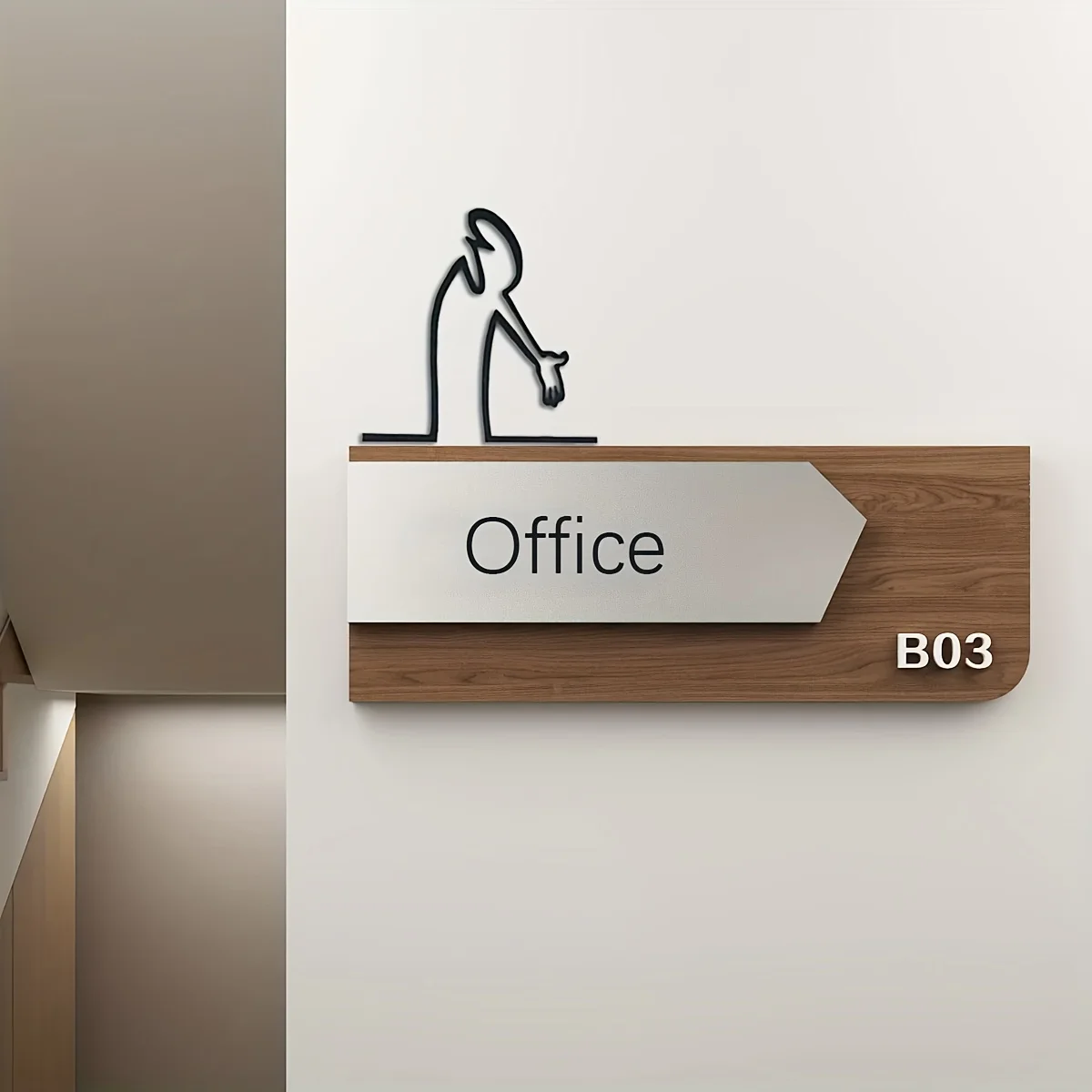 ملصق معدني حديث لغرفة المعيشة والمكتب وغرفة النوم - تركيب سهل التعليق - هدية تزيين المنزل للاستخدام الداخلي البسيط