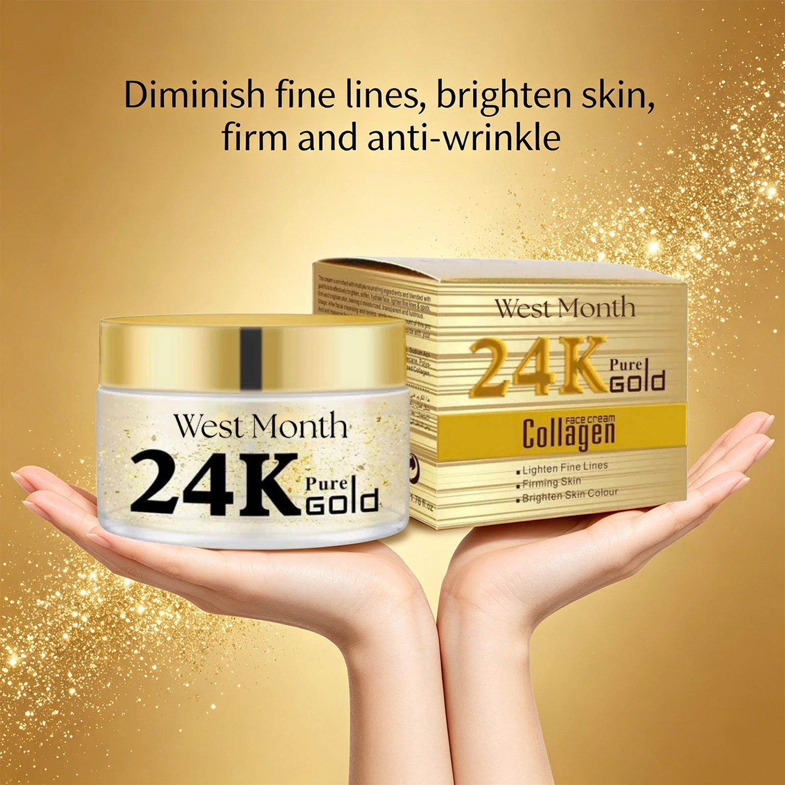 

Крем для лица с коллагеном 24K: разглаживание морщин, увлажнение, осветление, питание, лифтинг, укрепление кожи