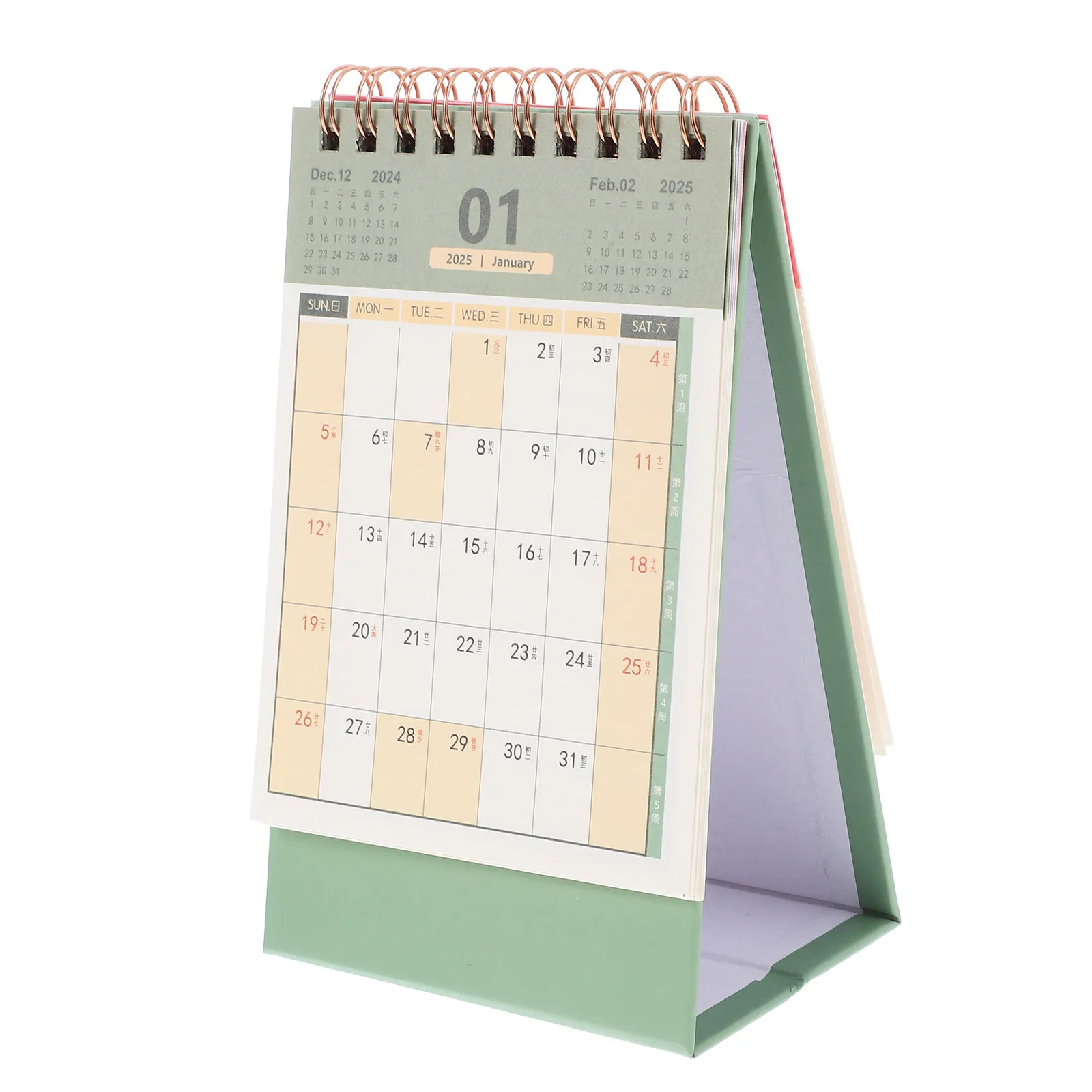 

Decorative Monthly Calendar 2024-2025 Desk for Table Daily Use Calendars Office