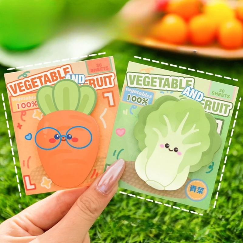 Simulated Vegetable Sticky Note Message Paper Office Supplies - Can Be Used for N Times of Posting