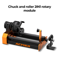 ACMER M4 Laser Rotary Roller 360 Degree  2IN1 Rotary Module For Laser Engraver