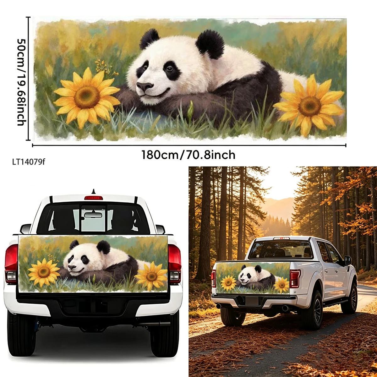 Sunset Running Wild Horses Mountain View Universal Car Rear Tail Wrap Waterproof Vinyl Decal Off Road