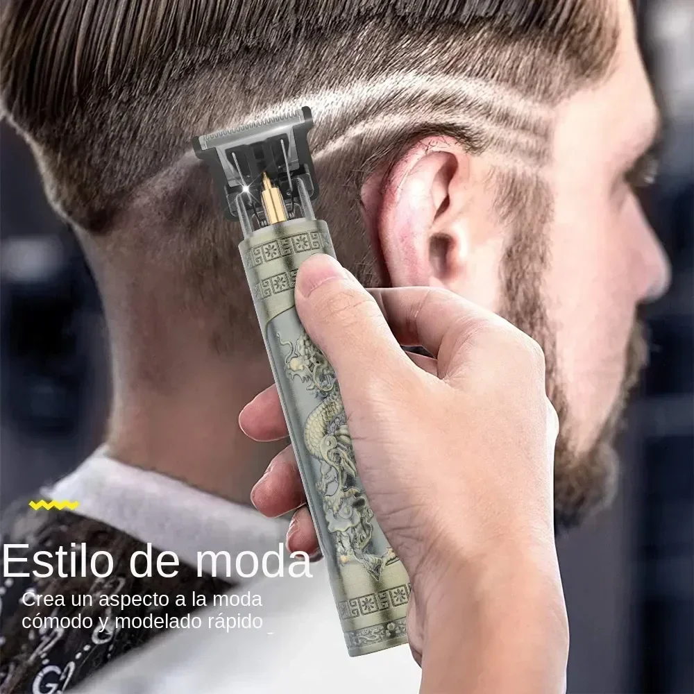 Cortadora de pelo T9 para hombre, afeitadora de barba corporal, cortadora de pelo eléctrica, máquina profesional de barbero