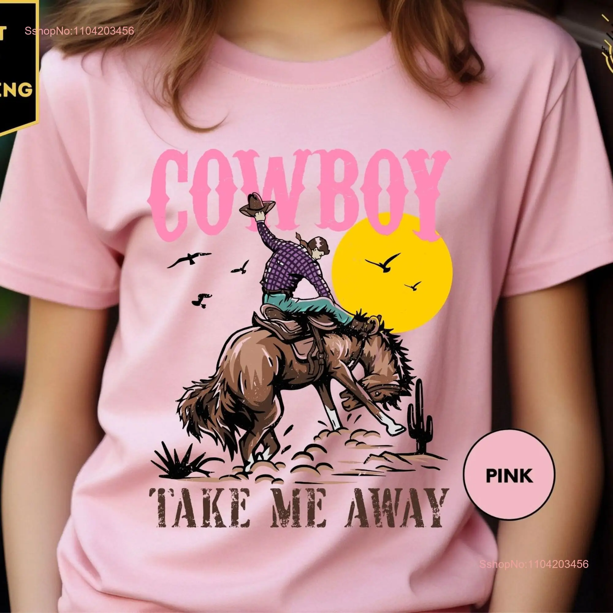 Cowboy Take Me Away Country Music T Shirt 90s Western Cowgirl ConcerT long or short sleeves