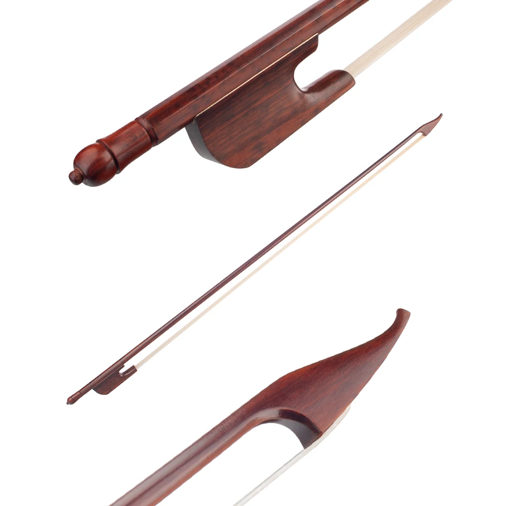 Professional 4/4 Size Violin/ Fiddle Bow Baroque Style Bow Snakewood Stick And Frog Natural Mongolia Horsehair Fast Response