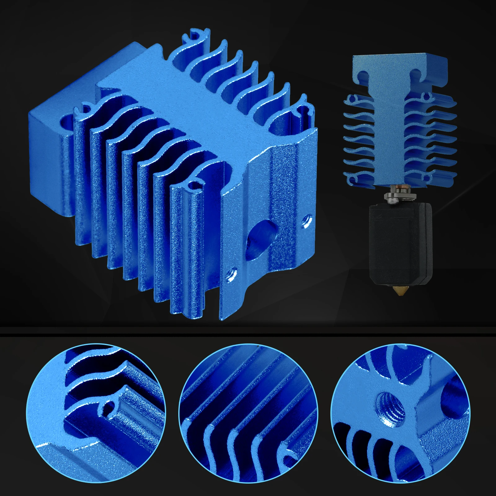 For Creality Ender 3 V3 Radiator Heat Sink For Ender 3 V3 SE / KE Hotend Kit Heatsink 3D Printer Machine Replacement Accessories