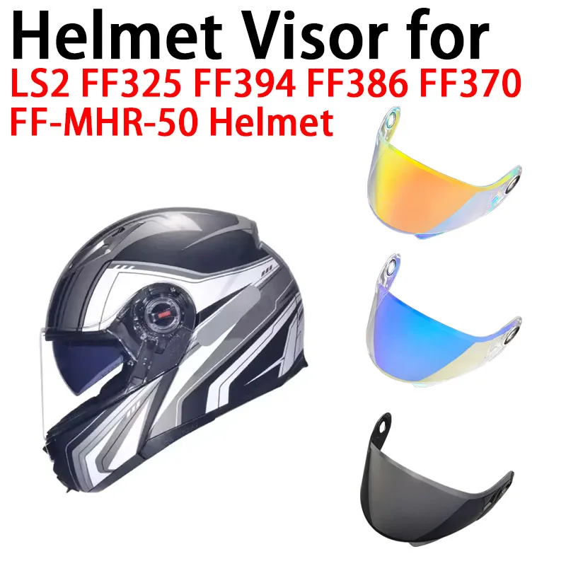 

FF394 Helmet face Shield for LS2 FF325 FF370 FF386 Visor High strength toughness FF-MHR-50 helmet accessories