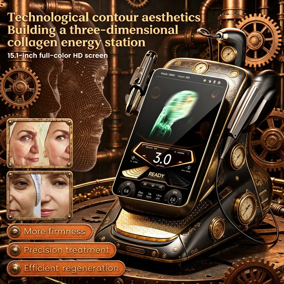360MAX 25D HIFU 3 In 1 Beauty Machine Non Invasive Anti Aging Facial Slimming Body Firming Contouring Salon Equipment