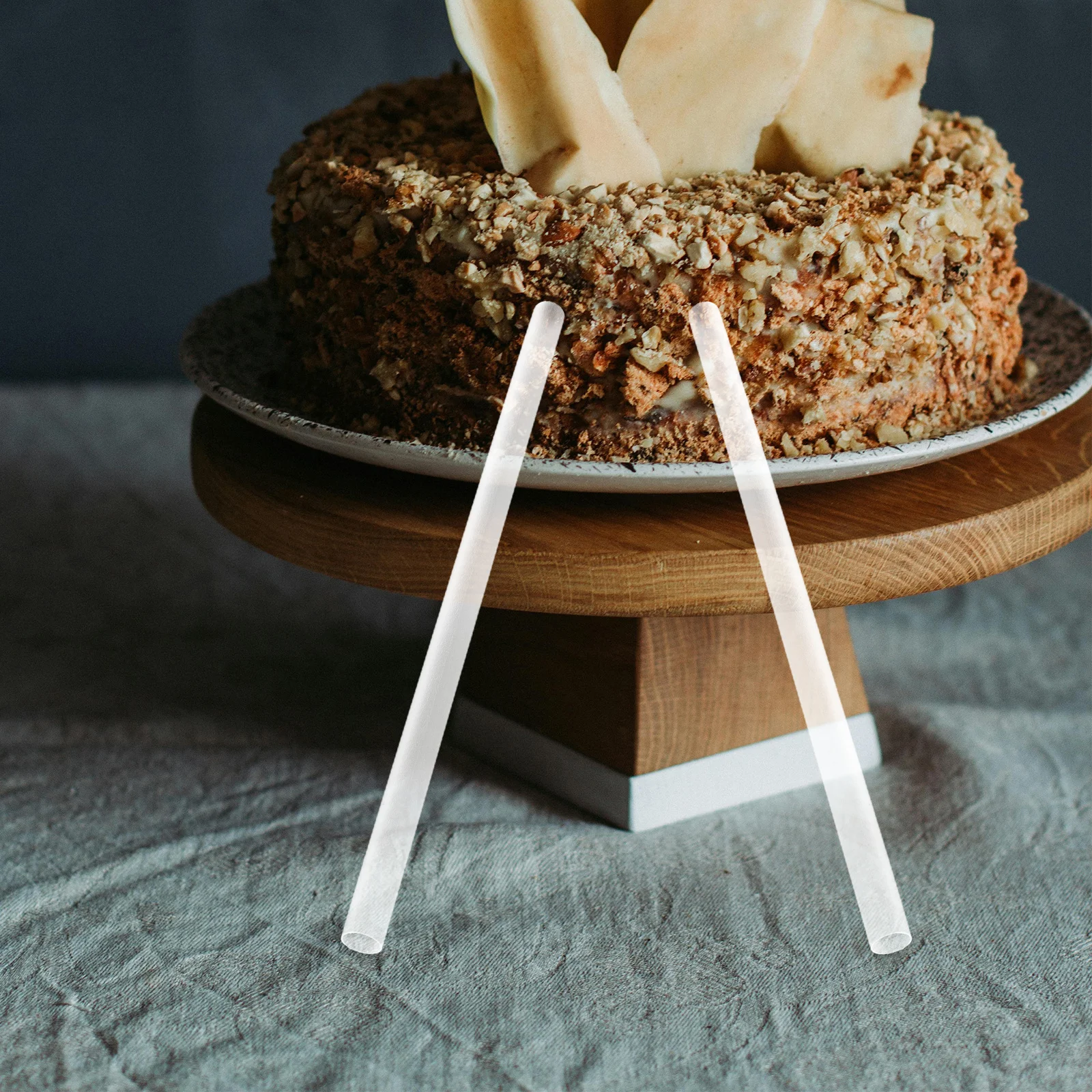 

12pcs White PP Dowel Rods 0 4 Inch for Stacking Round Cakes Plastic Dowels Tier Support Supplies Cake Decorating Rods Cake Pops