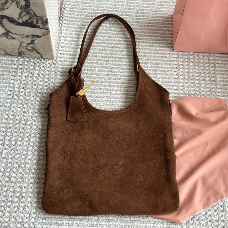 

Top Quality Women Shopping Bag Brown Frosted Cowhide Fashion Designer Shoulder Bags Summer Beach Handabg