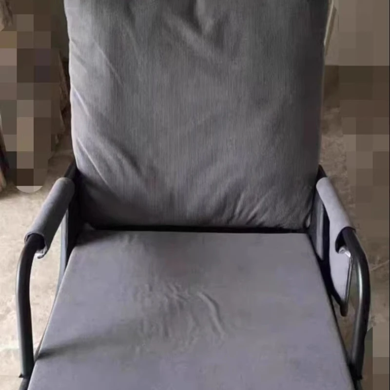 Grey Recliner Chair, Modern Leisure Lounge Rocker with Durable Fabric for Living Room Balcony, Comfortable Accent Sofa Chair