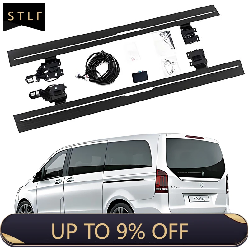 

Electric Running Boards Retractable Aluminum Alloy For Mercedes V Class V260L 2016-2024 Side Steps with Carry Bag