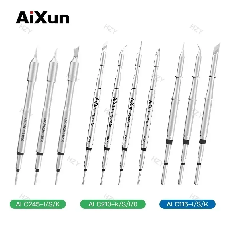 JC Aixun C210 T245 C115 Soldering Iron Tip Lead-free Heating Core For JBC AIXUN T3A T3B T420D Sugon Electric Soldering Iron Kit