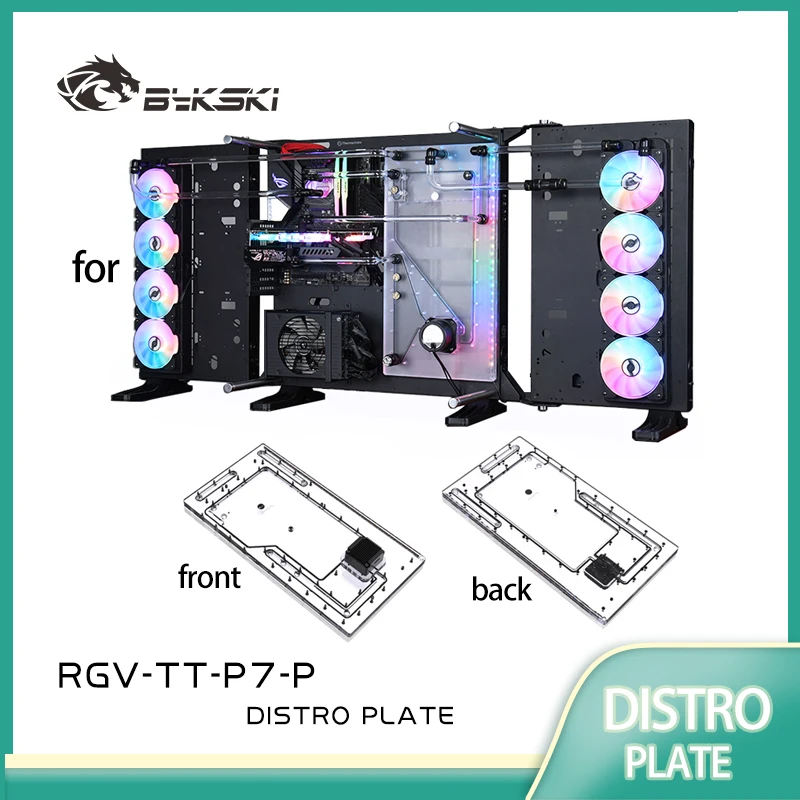 

BYKSKI RGV-TT-P7-P Distro Plate Acrylic Board Water Channel Kit Solution for Thermaltake P7 Computer Case Support DDC Pump