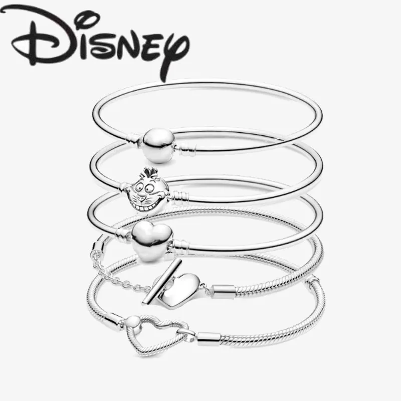 Disney 2024 new fashion creative heart bracelet suitable for women senior exquisite charm jewelry gifts senior jewelry wholesale