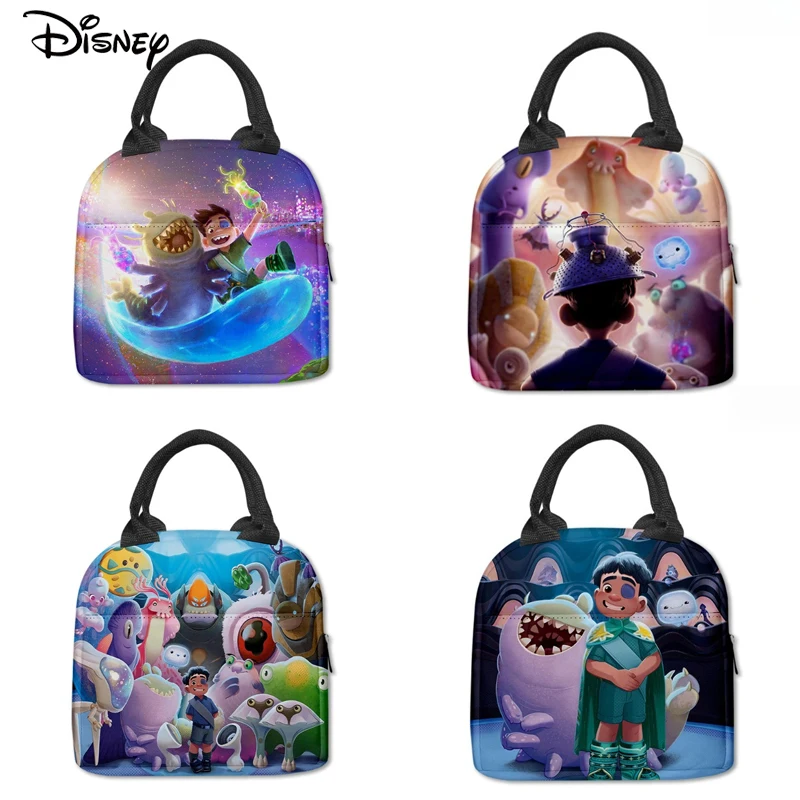 

3D New Release Movie Disney Elio Ручная термоизоляционная сумка Сумки-холодильники Сумка для обеда из алюминиевой фольги Декоративная сумка для повседневного спроса