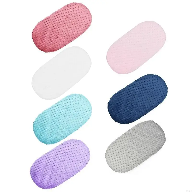 

97BE Простыня для люльки Minky Dot, эластичные простыни для люльки, наматрасник, мягкий, дышащий, гибкий