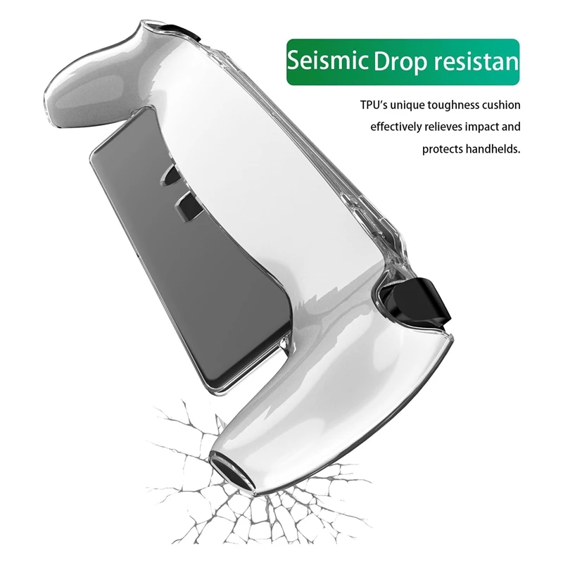 A23F-Game Player Case For Playstation Portal Case Transparency Cover Ultra Slim Soft Shell Silicone TPU Case