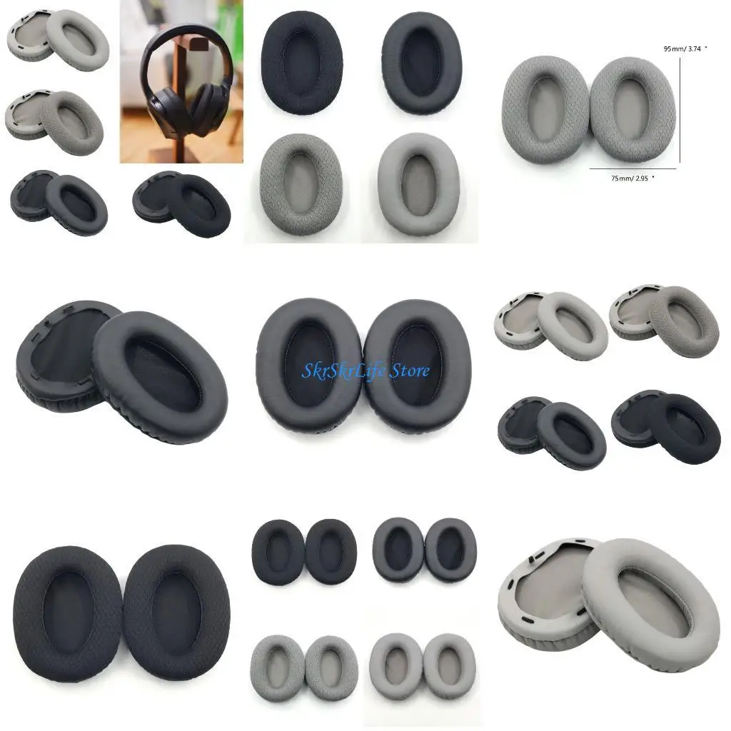 

E65E Replacement Ear Pads Headphones Ear Cushion Earmuffs for OpusX Headset