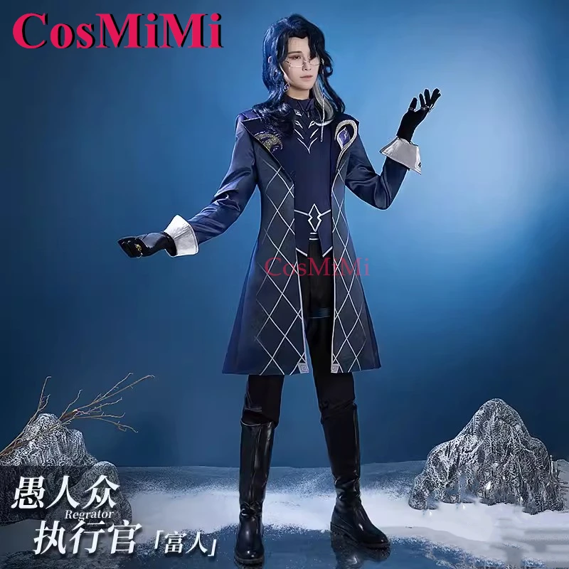 CosMiMi Pantalone Cosplay Game Genshin Impact Costume Fatui Fashion Gorgeous Cloak Outfit Carnival Party Role Play Clothing S-XL