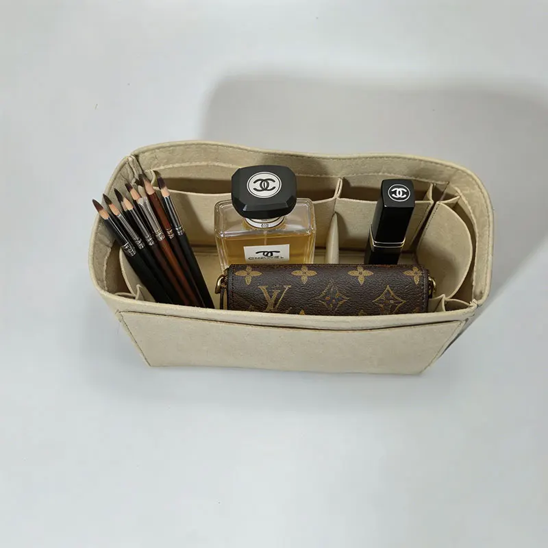 Felt Bag Insert Organizer Fit For Puzzle Geometric Bag Inner Liner Bag In Bag Anti-Collapse Shaper Bag In Bag Daily Organizer