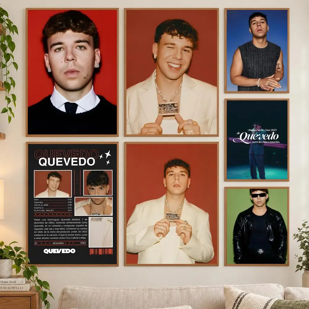 1PC New Album Buenas Noches Quevedo Poster HD art sticky wall waterproof home living room bedroom bar aesthetic decoration