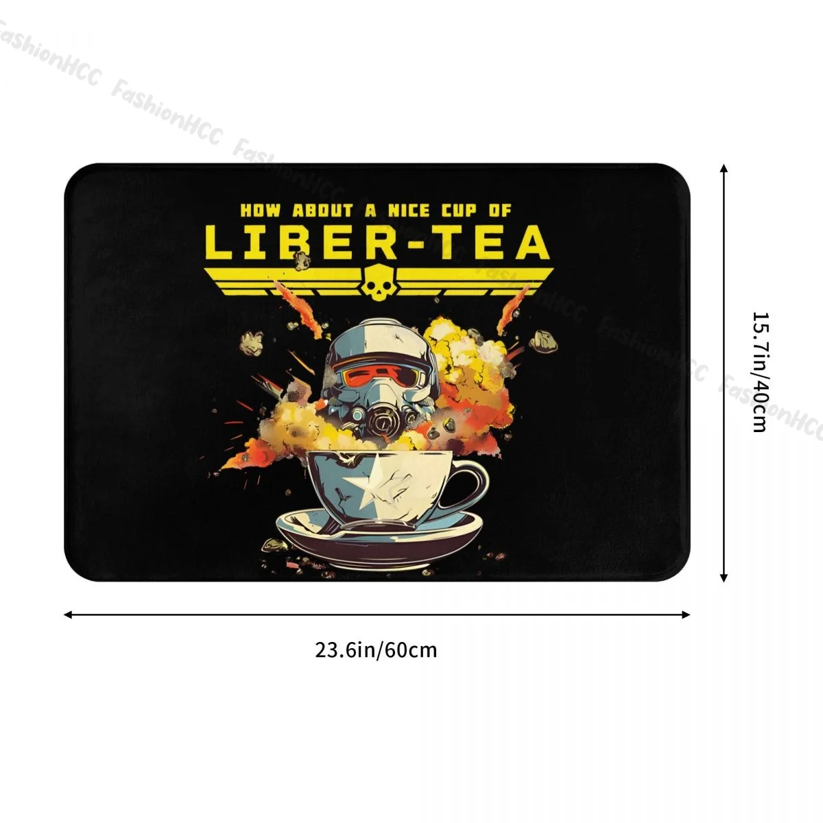 Helldivers II Games Bath Mat LIBER-TEA Doormat Kitchen Carpet Outdoor Rug Home Decoration