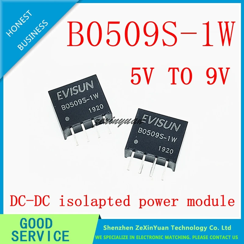 Módulo de potencia aislado piezas, B0509S-1WR3 B0509S 5V a 9V SIP-4 1W B0509S-1WR2, 1 B0509S-1W, nuevo