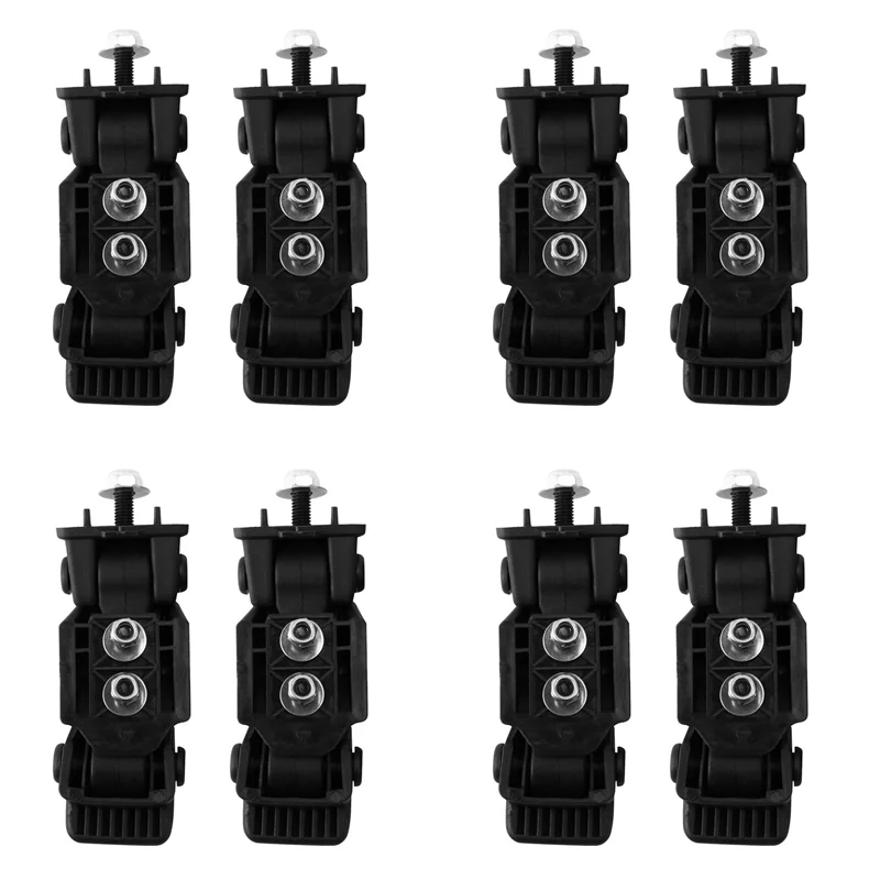 

8X Hood Latch Hood Lock Catch Kit For Jeep Wrangler TJ 2007-2016 Black-L94A