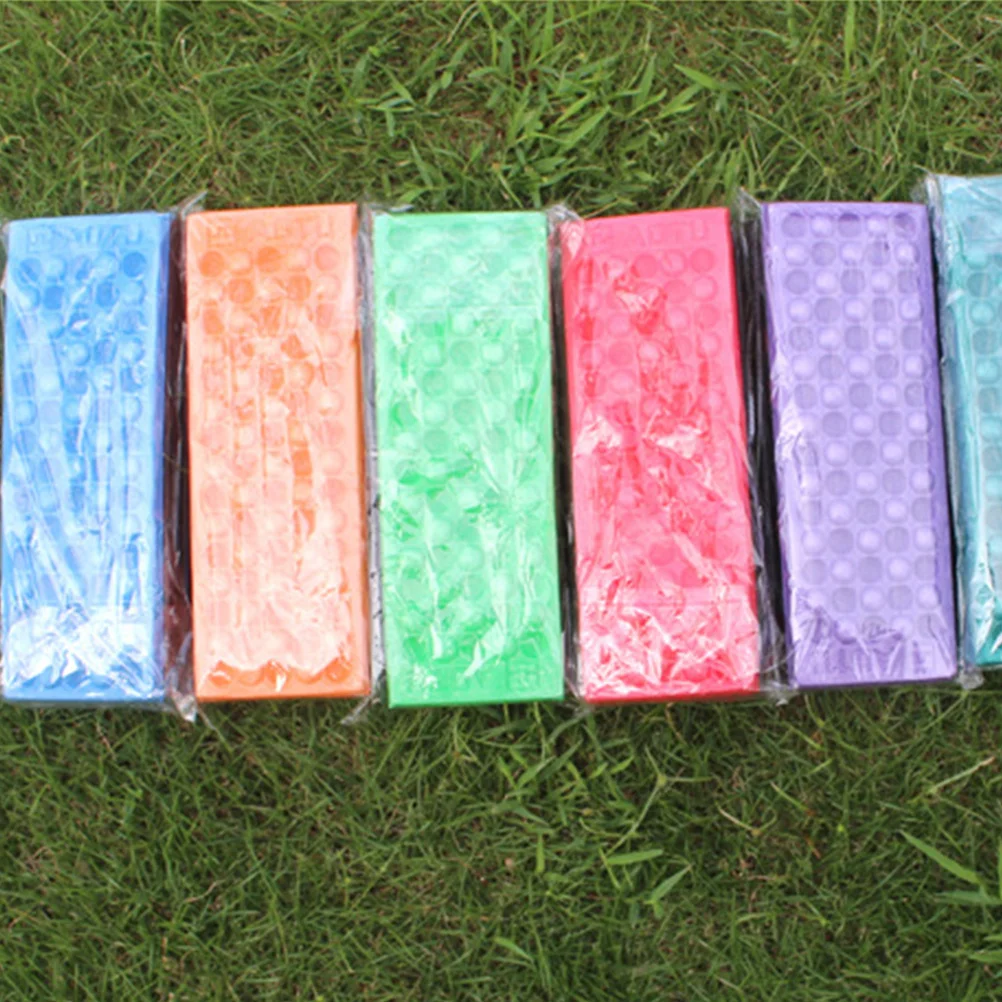 

4Pcs Folding Outdoor Seat Mat Double-Sided Design for Picnic Camping Ground Mat Lightweight Waterproof Multi-Functional