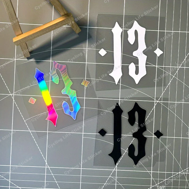 

1 шт. в острым стиле — тематическая наклейка на автомобиль «готический номер 13», автонаклейка с подставкой, отличительный предмет для автомобильного стиля