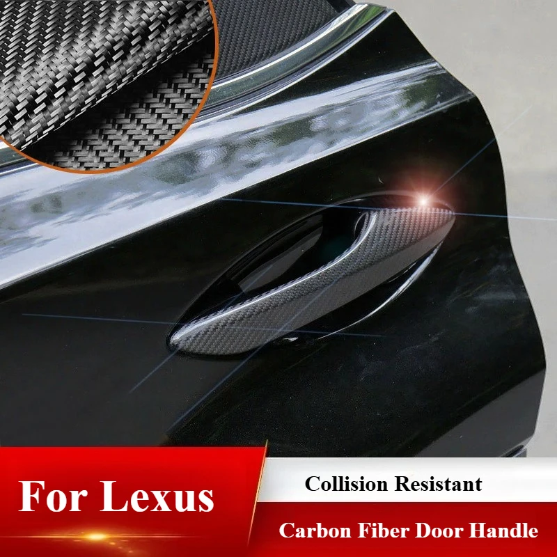 For Lexus NX/ES/R/UX 2018-2023 Carbon Fiber Door Handle Scratch Resistant Cover Custom Precise Fit Anti-Scratch Exterior Mod