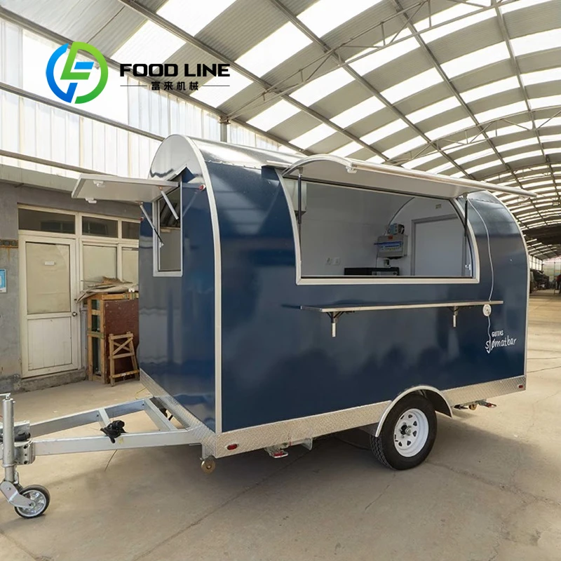 

Fully Equipped Commercial Mobile Kitchen Food Trailer Coffee Pizza Restaurant Catering Food Truck for Sale Customized