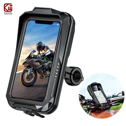 Motorcycle Phone Holder Support Bicycle Moto Phone Holder Waterproof Case Handlebar Stand Case Mount Scooter Motorbike Phone Bag