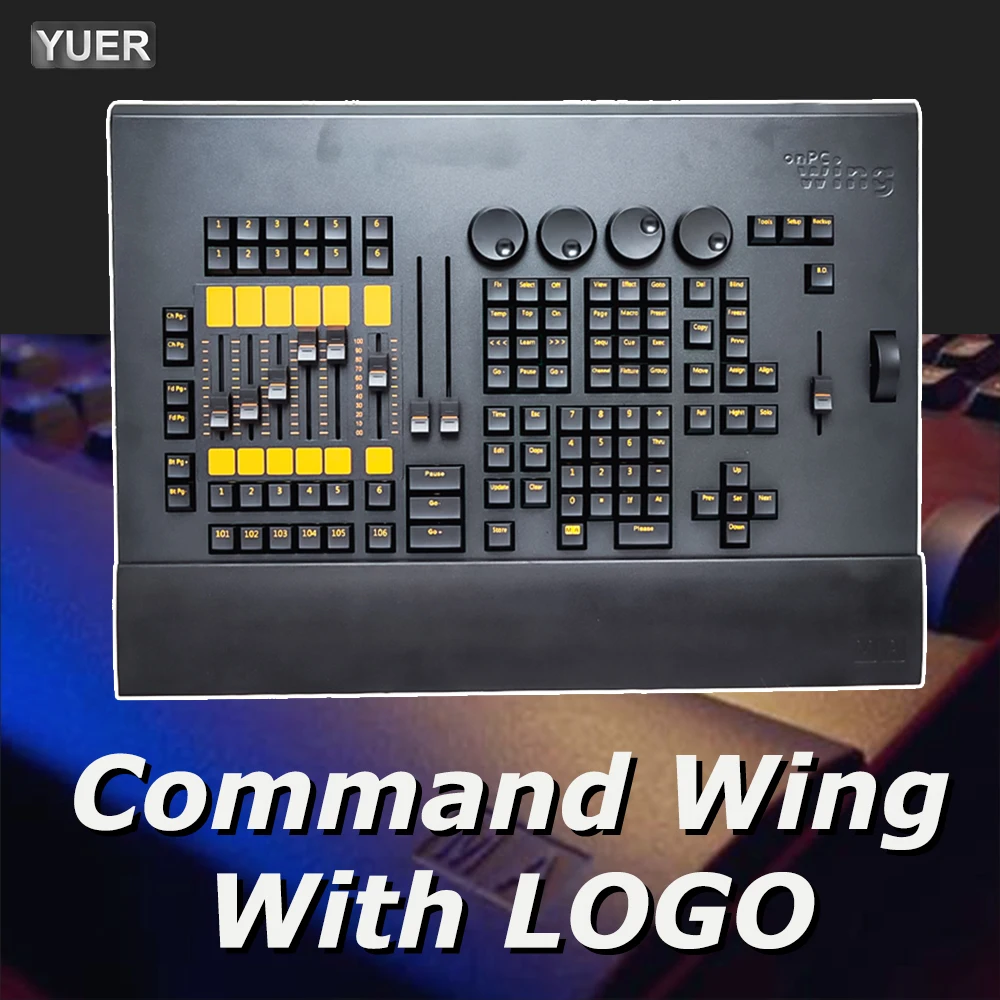 Lastest Version Software Command wing Controller ConnectFor Stage Lighting DMX Moving Head Lighting 2048 Parameters Fader Wing