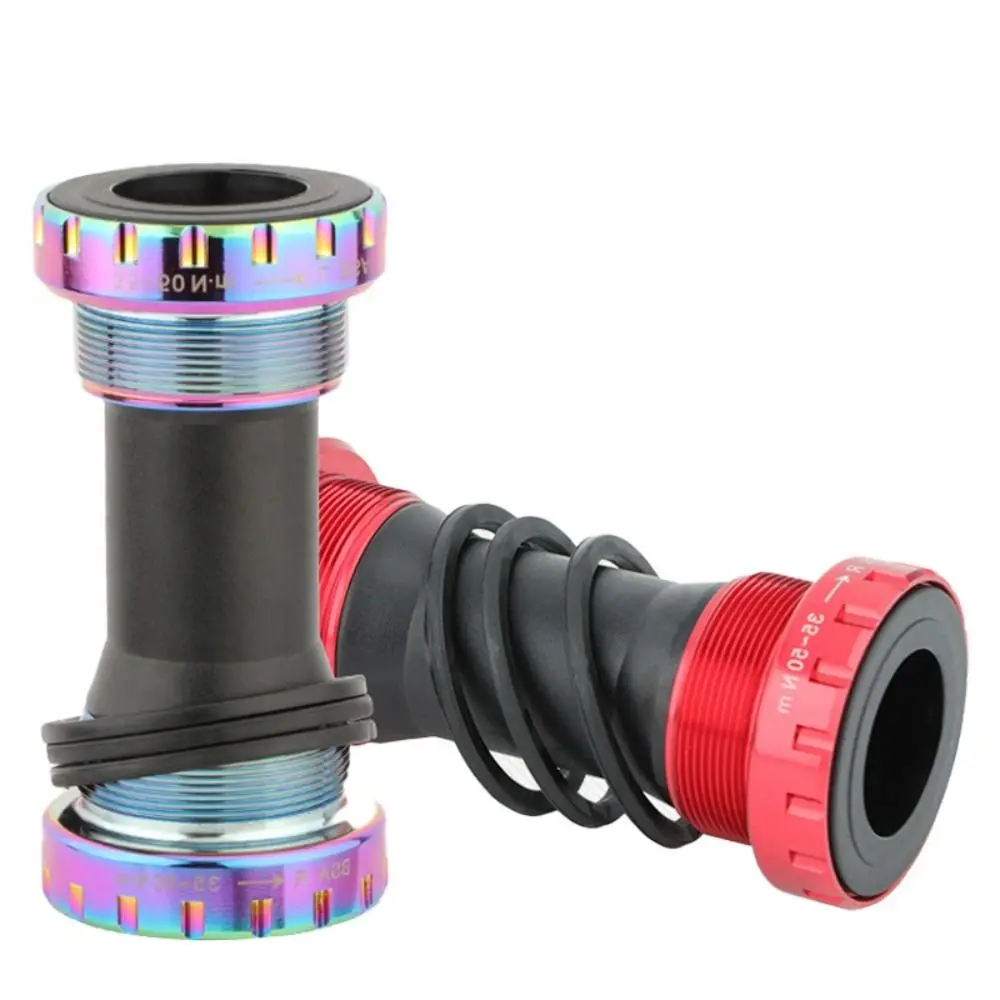 68/73MM Bicycle Bottom Bracket Precision Thread BSA Ceramic Mountain Bike Bearing Aluminum Alloy Center Axle