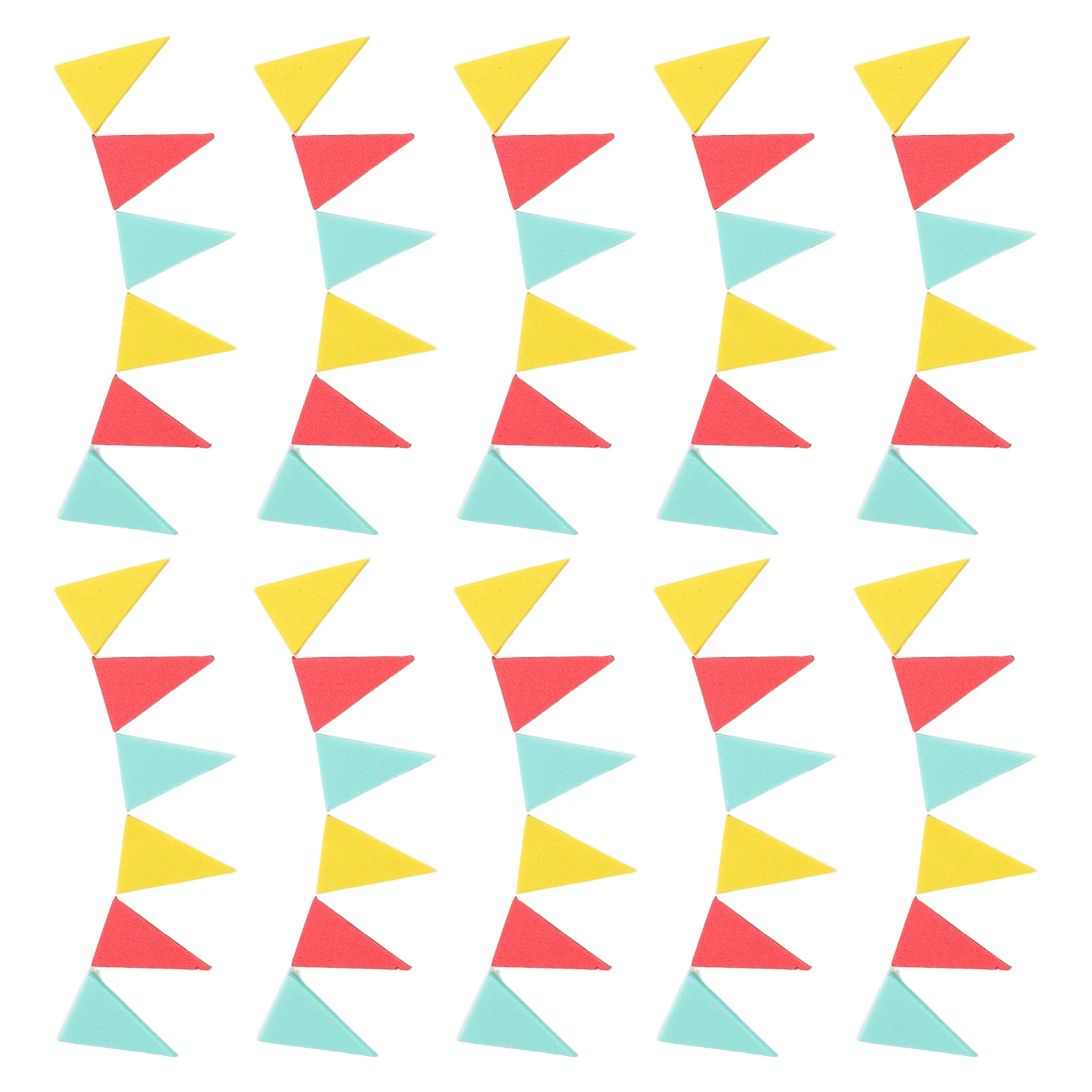 

10Pcs Miniature Triangle Pennant Flags Colorful Bunting Garland for Dollhouse Accessories Holiday Festival Party Decoration