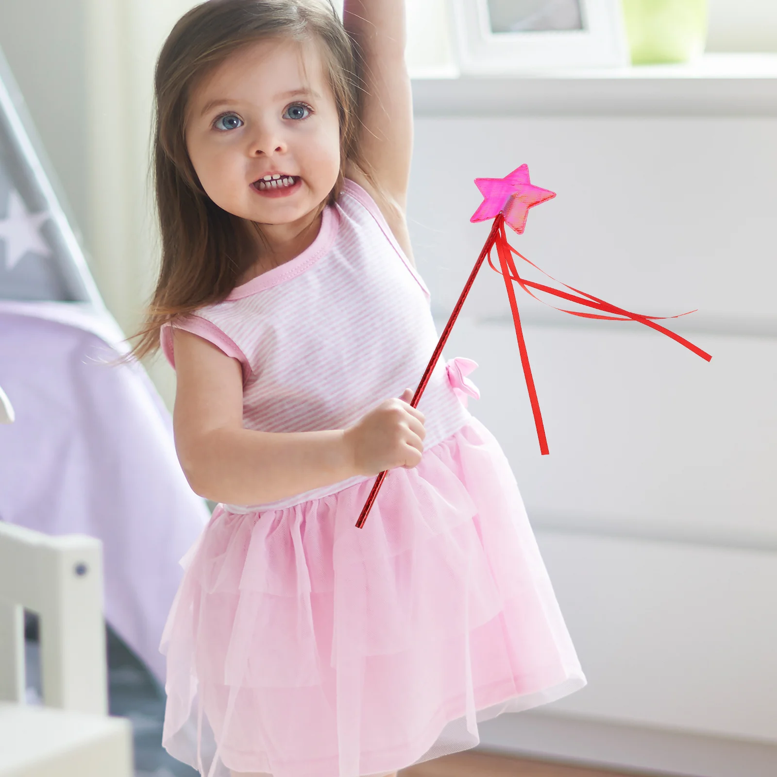 

3 шт., детская легкая тканевая палочка со звездой для дня рождения, Рождества, Хэллоуина, феи, маскарада, принадлежности