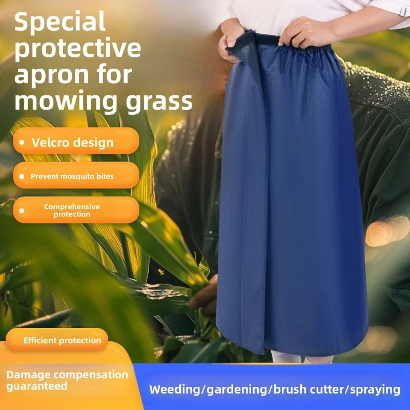 Weeding Protective Clothing, Lawn Mower Apron, Weeding-Specific Face Shield, Landscaping Brush Cutter, Garden Waterproof, Farm O