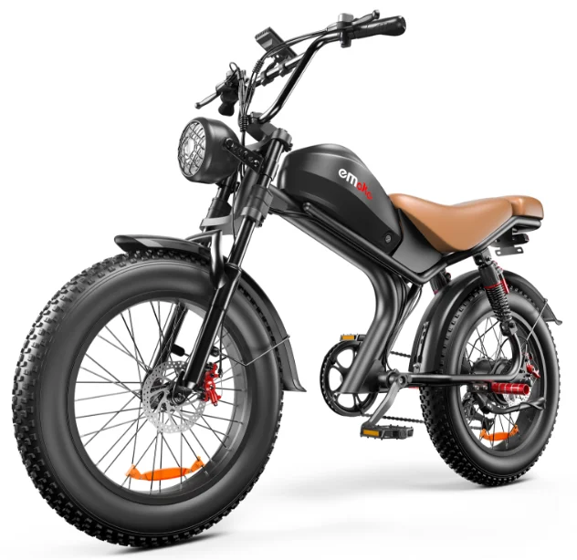 

STLFRetro E-Bike Electric Motorcycle Style Comfortable Fat Tires Ideal for City Commute & Adventure