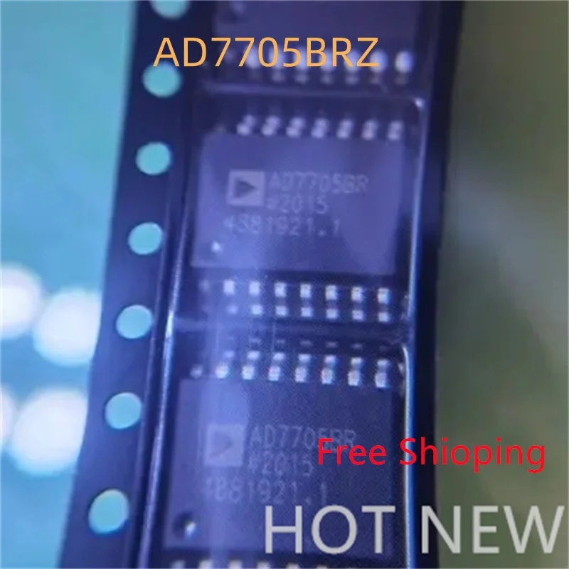 Free Shipping 10piece AD7705BR AD7705 AD7705BRZ-REEL 16 500Hz SOIC-16-300mil Analog To Digital Converters (ADCs) SOP16