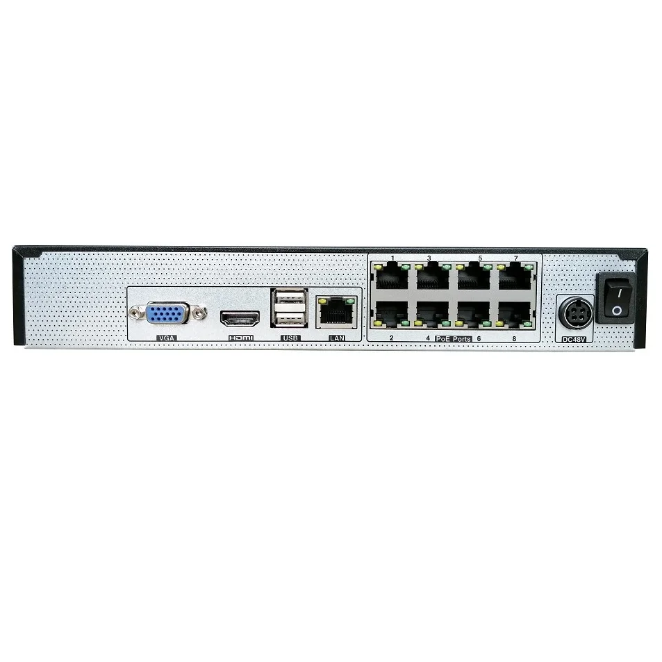 8chs 4K POE NVR ,Support 8pcs 8MP@30fps ip cameras access,Superlive plus mobile app