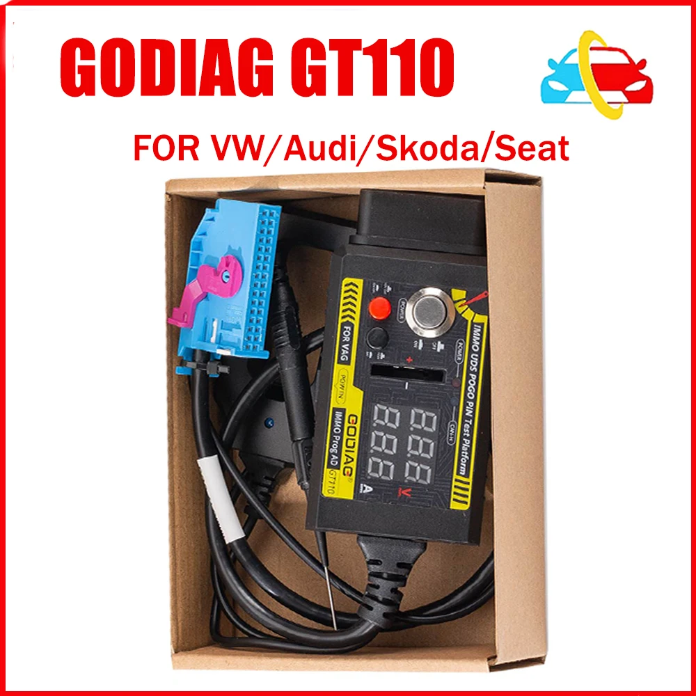 2025 New GODIAG GT110 FOR VW for Audi for Skoda Sea-t CAN-Bus UDS 4th Generation IMMO System Test Platform Cable with POGO PIN