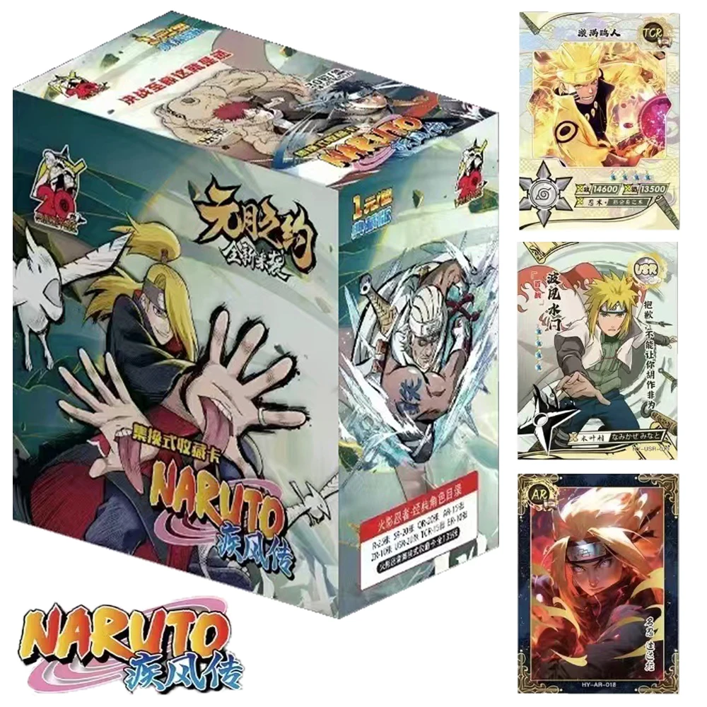 

NARUTO Collection Card For Child Hatake Kakashi Uchiha Itachi Ōtsutsuki Kaguya Action Battle Anime Limited Game Card Kids Gifts