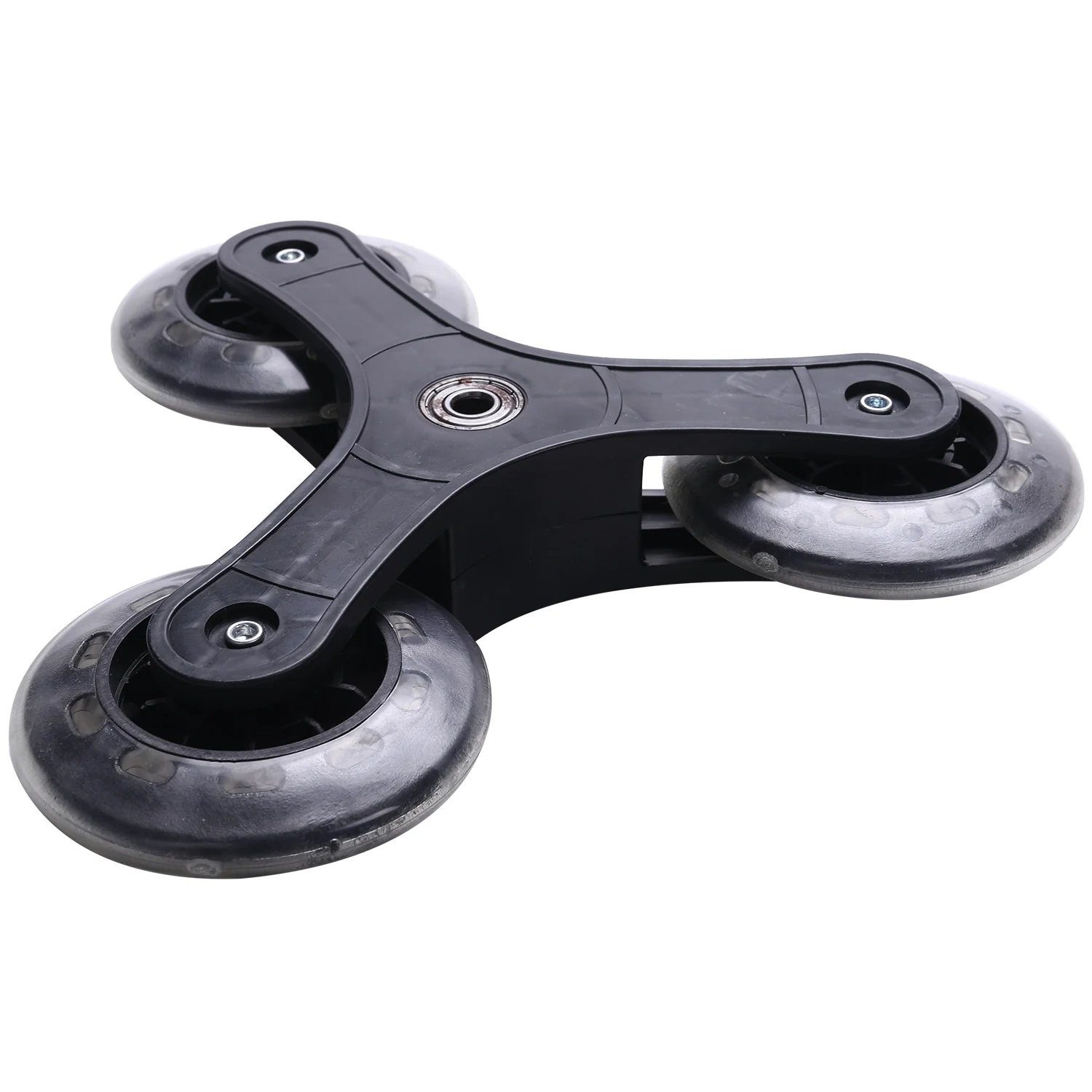 ABWR-4Pcs Black Shopping Cart Trolley Caster Luggage Suitcase Roller Wheel Pulley Sliding Roller Wheel Accessories
