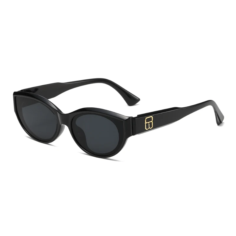 Women Retro Cat Eye Sunglasses Small Oval Shades UV400 Protection Fashion Outdoor Beach Driving Eyewear Unisex view 3