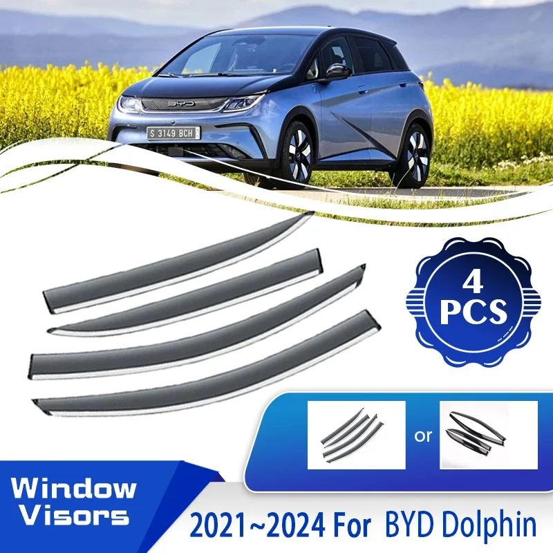 

Козырёк для автомобиля BYD Dolphin EA1 2021 2022 2023 2024, непромокаемый козырек от ветра, дождя, дефлектор, тент, автомобильные аксессуары