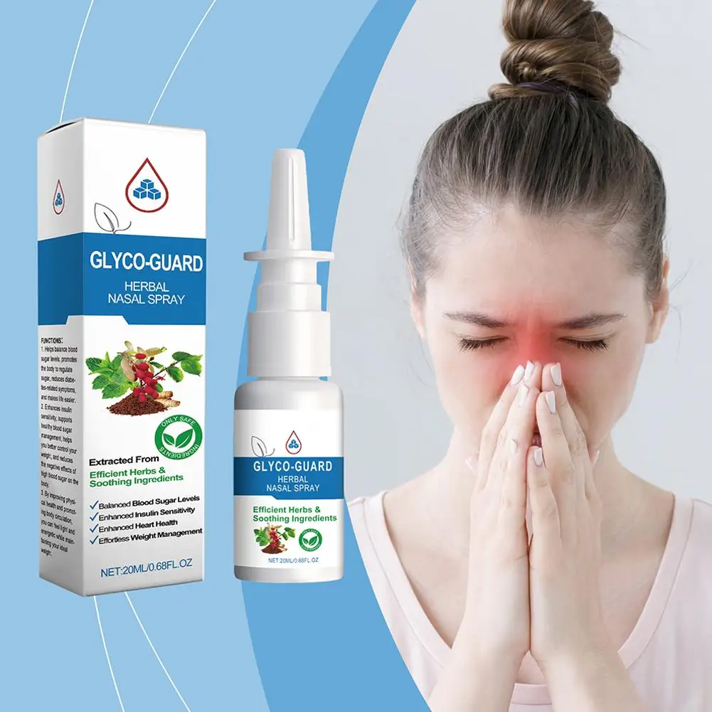 Herbal Nasal Inhaler Spray Extracted from Efficient Blood Heart Health Balance Herbs Sugar Levels Ingredient Enhance Soothi B1Q1