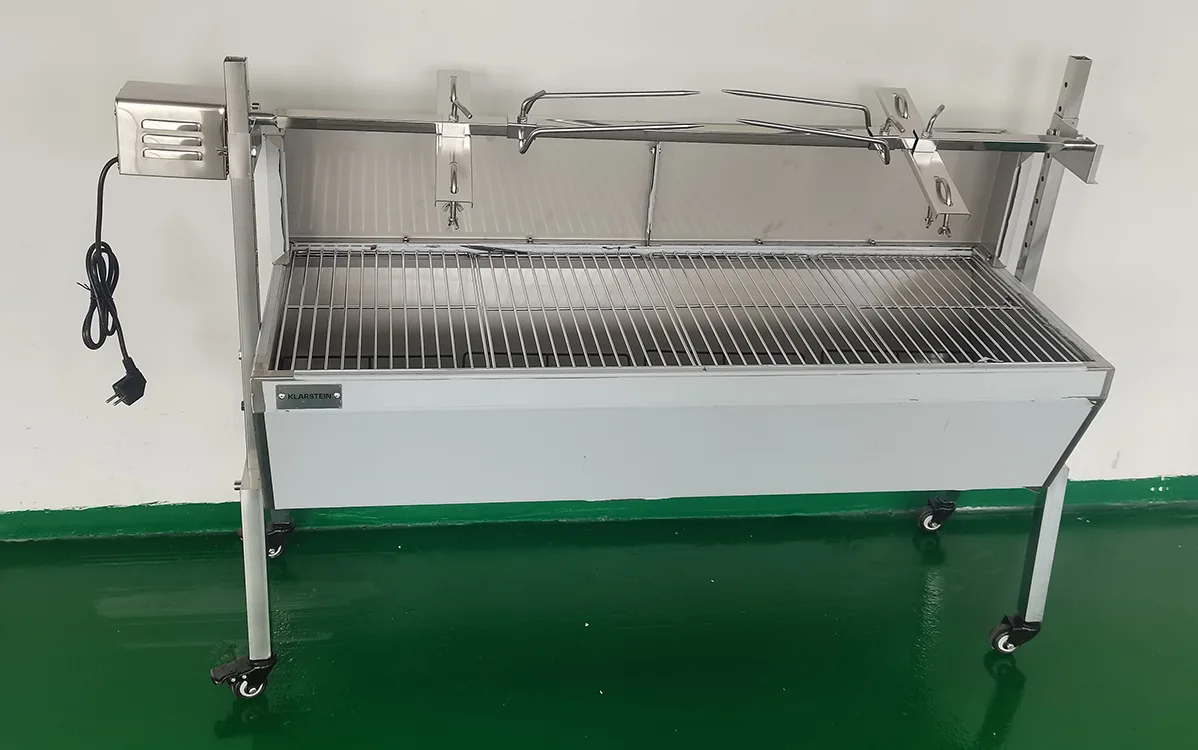 Automatic Rotary Stainless Steel Grill Smokeless Grill Commercial Charcoal Garden Grill
