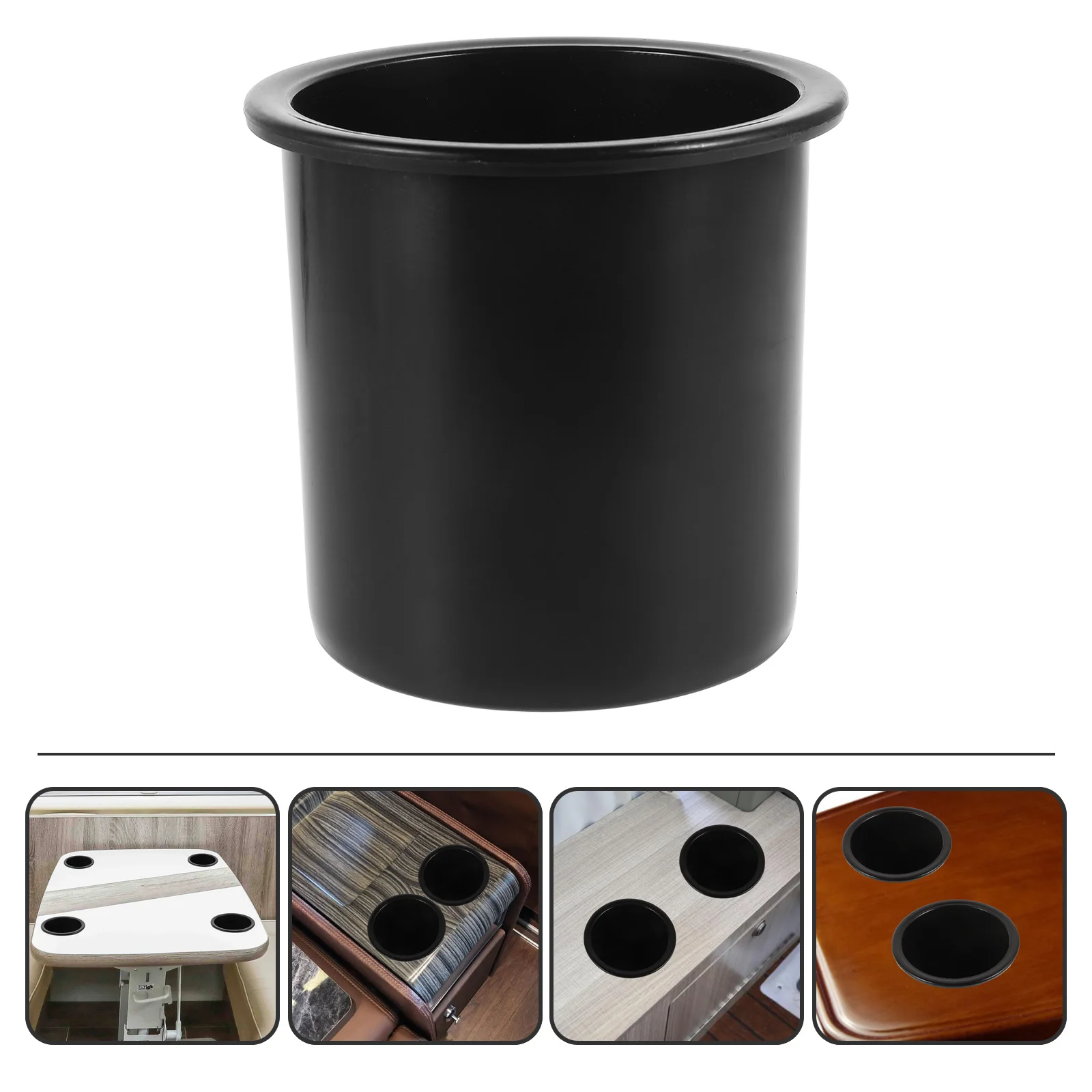 

Plastic Cup Holder Insert for Motorhome Cars Boats Sofas Easy Installation Anti-Tip Spill-Resistant Vehicle Accessory